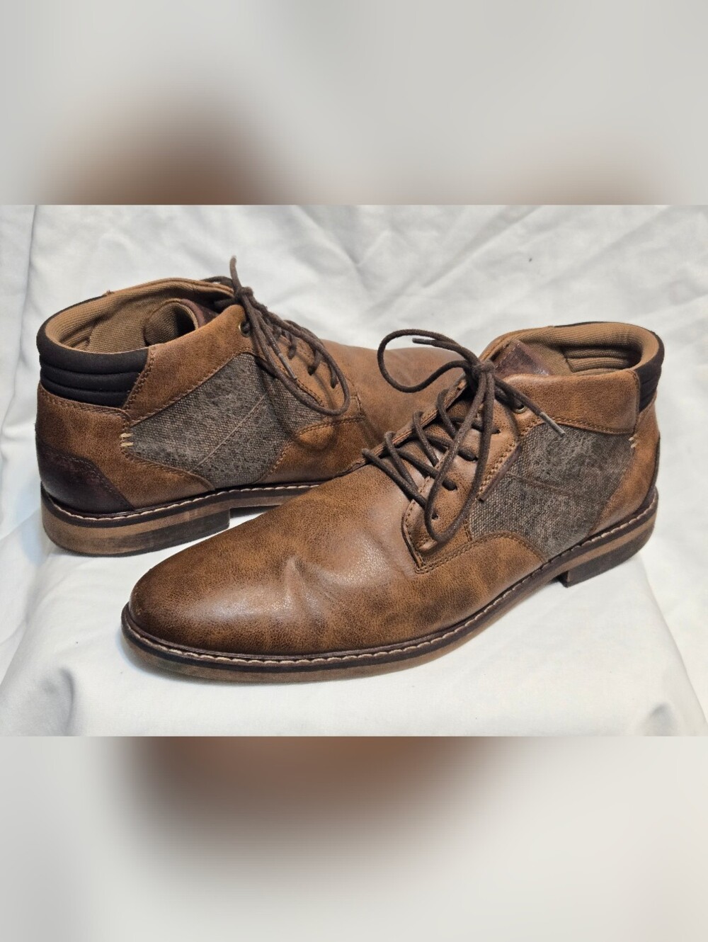 Sonoma Goods For Life Nathan Men's Chukka Boots Brown Size 12 Lace Up Ankle